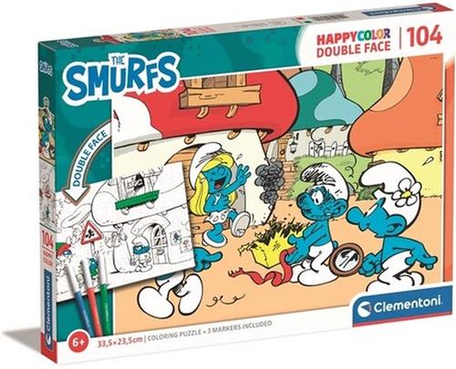Smurfen puzzel - Clementoni - 104 stukjes