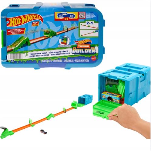 Hot Wheels Track Builder Racebaan met Voertuig - Gift voor Kinderen
