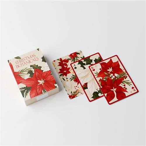 Speelkaarten/Kaartspel - Christmas Botanicals Kerst Thema - 9x6,5cm