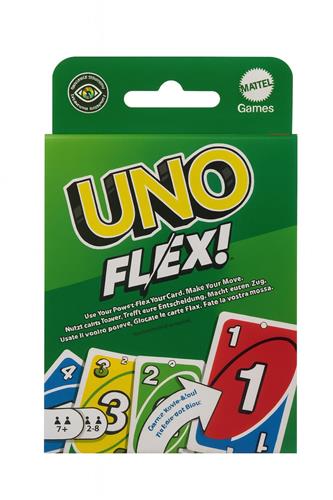 UNO Flex! Kaartspel  Flexibele Actiekaarten, Nieuwe Speelregels & Extra Strategie  Party Game voor 28 Spelers  Vanaf 7 Jaar  Mattel Games