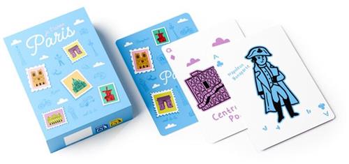 Speelkaarten/Kaartspel - Paris/Parijs Thema - 9x6,5cm