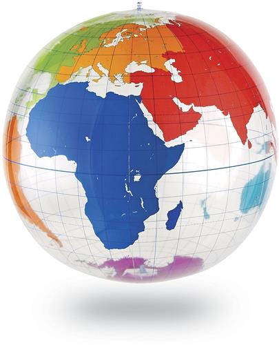 IMPERATORIS® Globe - Educatieve Wereldbol - Nauwkeurige Tijdzone voor Kinderen Leren - Aardrijkskunde Decor voor Klaslokaal en Huis - 1 stuk - 27 Inches