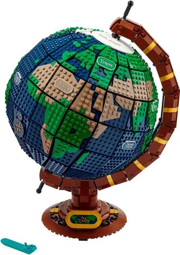 IMPERATORIS® Globe - Educatieve Wereldbol - Nauwkeurige Tijdzone voor Kinderen Leren - Aardrijkskunde Decor voor Klaslokaal en Huis - 48 x 37.8 x 11.2 cm - 1 stuk