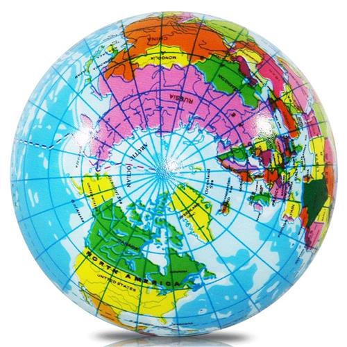 IMPERATORIS® Globe - Educatieve Wereldbol - Nauwkeurige Tijdzone voor Kinderen Leren - Aardrijkskunde Decor voor Klaslokaal en Huis - 1 stuk - 6 cm