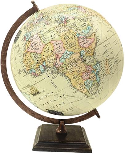 IMPERATORIS® Globe - Educatieve Wereldbol - Nauwkeurige Tijdzone voor Kinderen Leren - Aardrijkskunde Decor voor Klaslokaal en Huis - 30cm - 1 stuk