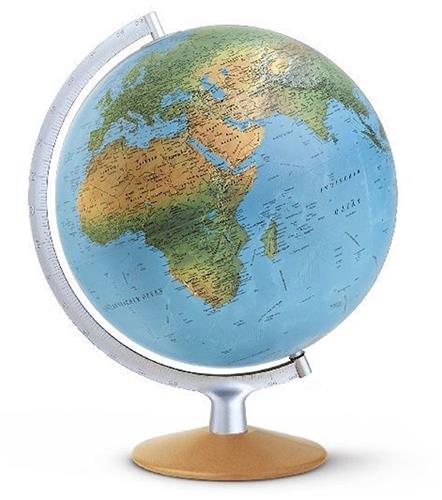 IMPERATORIS® Globe - Educatieve Wereldbol - Nauwkeurige Tijdzone voor Kinderen Leren - Aardrijkskunde Decor voor Klaslokaal en Huis - Wereldbol met pratende pen in 6 talen - 30cm