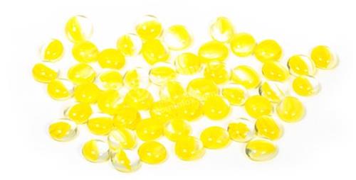 Chessex Glass Gaming Stones - Catseye Yellow (40+)