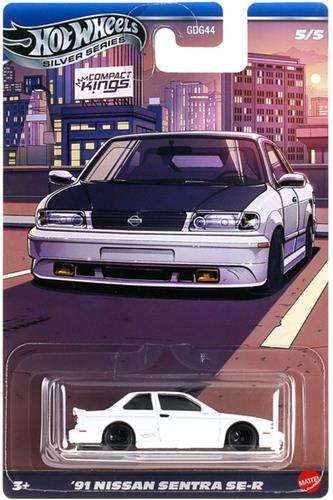Hot Wheels 1/64 JKX60 1991 Nissan Sentra SE-R, white *Compact Kings* GDG44-977Q