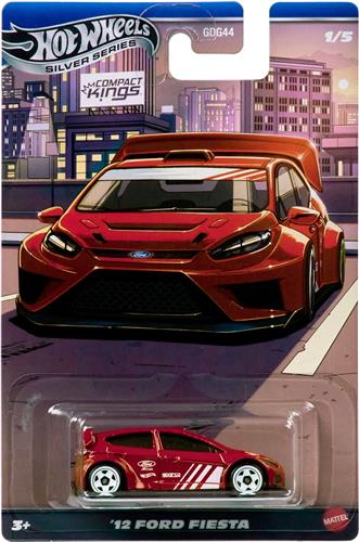 Hot Wheels 1/64 JKX58 2012 Ford Fiesta, red *Compact Kings* GDG44-977Q