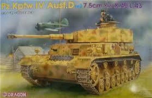 DRAGON 1:35 Pz. Kpfw. IV Ausf.D met 7.5cm Kw.K.40 L/43
