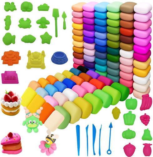 IMPERATORIS® Boetseerklei - Polymeer Klei - Een Ideaal Cadeau voor Schooljongens en Meisjes - Herbruikbaar - Uitwasbaar - 100 Kleuren