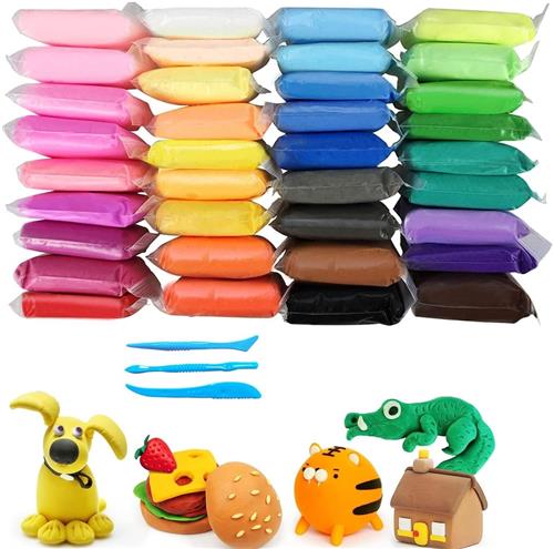 IMPERATORIS® Boetseerklei - Polymeer Klei - Een Ideaal Cadeau voor Schooljongens en Meisjes - Herbruikbaar - Uitwasbaar - 36 Kleuren