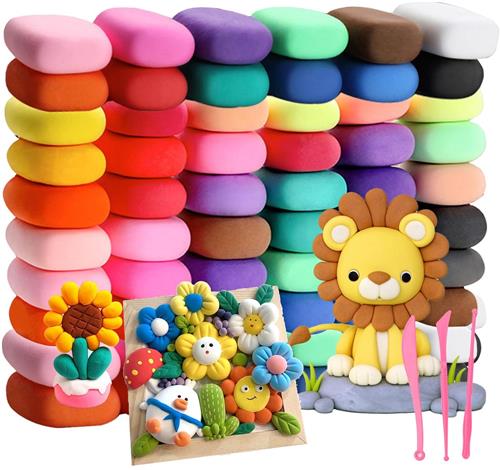 IMPERATORIS® Boetseerklei - Polymeer Klei - Een Ideaal Cadeau voor Schooljongens en Meisjes - Herbruikbaar - Uitwasbaar - 60 Kleuren