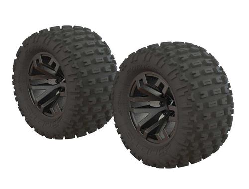 dBoots 'Fortress' Tyre Set Glued Gun Metal (Pair)