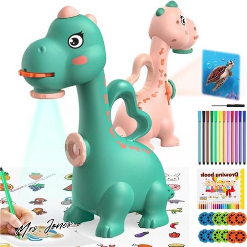 Selbro® Tekenprojector voor Kinderen - Tekenset met 96 Kleurrijke Patronen - Groen