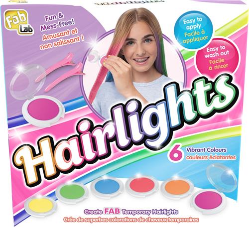 Goliath - Fablab Hairlights - Haar kleuren met haarkrijt - Kindervriendelijke Kleuren  Uitwasbaar  Vanaf 8 Jaar