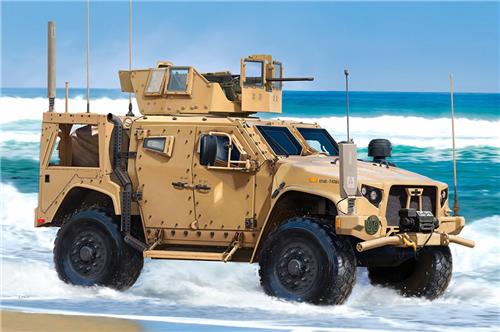 Trumpeter Modelbouwpakket Militaire voertuigen - 63558 M1278A1 Heavy Guns Carrier (JLTV) met MCTAGS - Amerikaans Modern Gepantserd Voertuig Plastic - 1:35 - Modelbouw