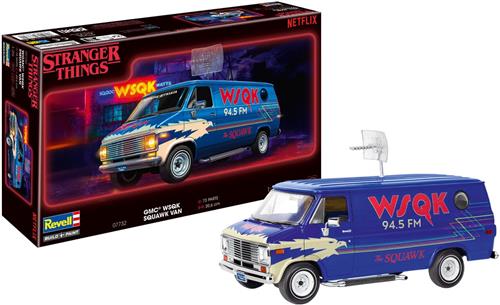 Revell Modelbouwpakket Militaire voertuigen - 07732 Stranger Things - GMC WSQK Squawk Van - Amerikaanse Bestelwagen Plastic - 1:25 -