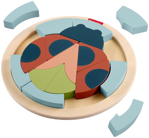 Fisher-Price Tiny Garden Wooden Lady Bug Puzzle, 17 stuk(s), Insecten, 3 jaar
