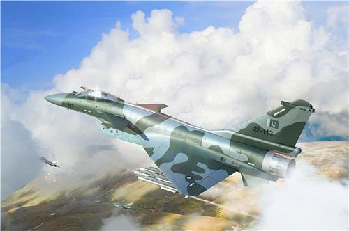 Trumpeter Modelbouwpakket Militaire voertuigen - 01690 PAF J-10CE - IAF Rafale - 2-in-1 Set - Straaljager Plastic - 1:72 - Modelbouw