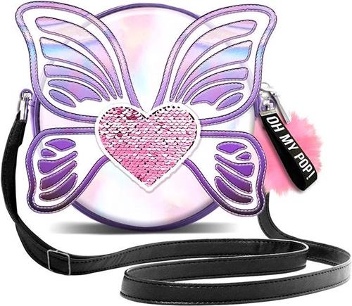 Karactermania - Oh My Pop! - Vleugels-Kleine ronde Schoudertas - Handtas - zilver