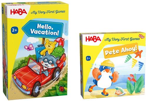 Haba Set van 2 spellen vanaf 2 jaar: Op reis + Piet Ahoi