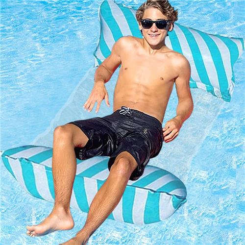 Unyqoos® Opblaasbare 4-in-1 Waterhangmat voor Zwembad en Strandplezier