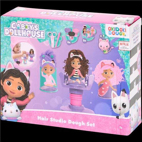 Gabbys Dollhouse haarstudio kleiset  kapper & klei set  kapsel & accessoires  vanaf 3 jaar  creatief knutselset  kinderen  cadeau