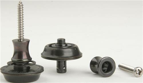 Dunlop Straplok zwart Original Dunlop Design - Accessoire voor gitaren