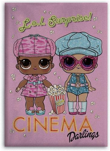 L.o.l. Surprise! Fleecedeken Junior 140 X 100 Cm Donkerroze