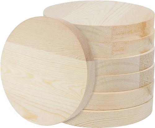 7 Pak Blank Onbewerkte Ronde Houten Cirkels  15 cm, 20 mm Dik  Natuurlijke Schijven Voor DIY Projecten, Kerstdecoraties, Pyrografie & Deurhangers