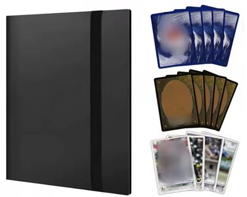 Verzamelmap voor 360 kaarten - Opbergmap voor kaartjes - 2 stuks - 9-pocket verzamel map - 20 pagina's - A4 formaat - premium kwaliteit - Zwart - Kaarten sparen - Kaartenmap - CHPN