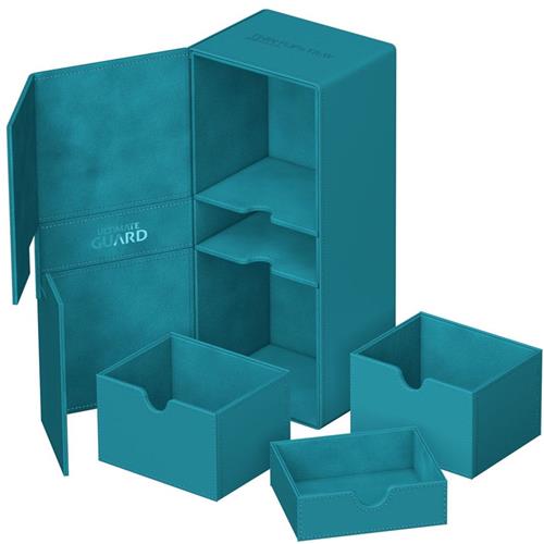 Ultimate Guard Ultimate Guard Twin Flip'n'Tray 266+ Xenoskin - Petrol Card Boxes