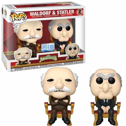 The Muppets Waldorf & Statler vinylfiguren (Set van 2) Unisex Funko Pop! - Neutraal - Standard