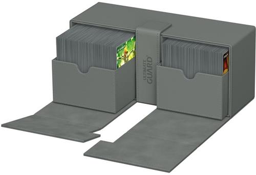 Ultimate Guard Ultimate Guard Twin Flip'n'Tray 266+ Xenoskin - Grey Card Boxes