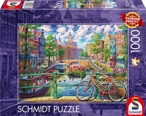Puzzel - Amsterdamse grachtenpracht - 1000st.
