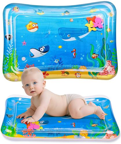 Goodivery® Opblaasbare speelmat voor baby's met zeedieren en waterbeweging