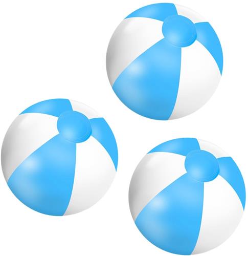 IMPERATORIS® Strandbal - Opblaasbare Bal - Voor Strand en Zwembad - Klassiek Design - Water Speelgoed voor Kinderen - 30 cm - Blauw