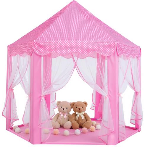 Goodivery® Betoverend zeshoekig speelhuisje voor kinderen, ideale prinsessentent