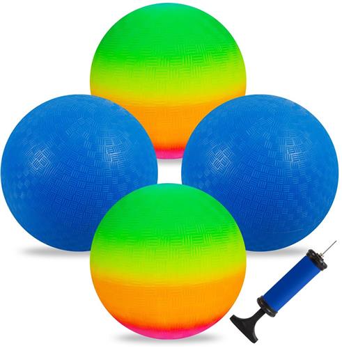 IMPERATORIS® Strandbal - Opblaasbare Bal - Voor Strand en Zwembad - Klassiek Design - Water Speelgoed voor Kinderen - 22 cm - Veelkleurig