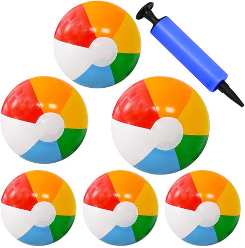 IMPERATORIS® Strandbal - Opblaasbare Bal - Voor Strand en Zwembad - Klassiek Design - Water Speelgoed voor Kinderen - 30 cm - 40 cm - Veelkleurig