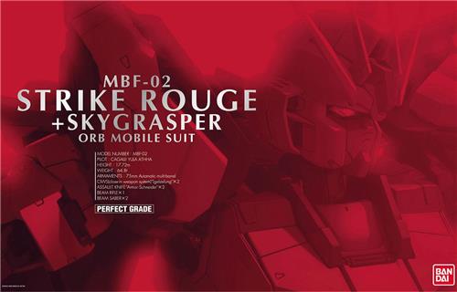 Bandai Gundam Seed Perfect Grade Plastic Model Kit 1/60 Strike Rouge and Sky Grasper Model Kits