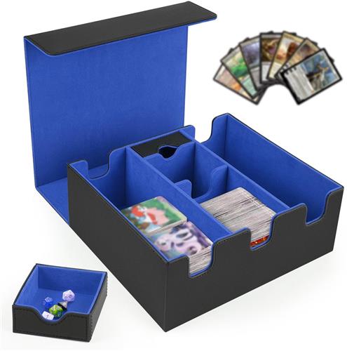 IMPERATORIS® Deck Box - Opbergdoos voor Speelkaarten - Card Case - Donkerblauw