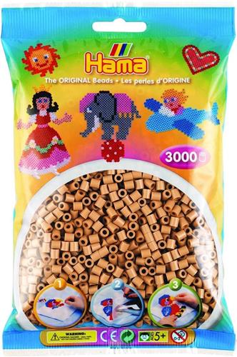 Hama Strijkkralen - Geelbruin (201-75), 3000st. Afmeting verpakking: 15,5 x 12 x 4 cm