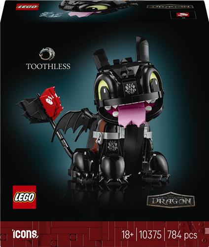 LEGO Icons Hoe Tem Je Een Draak: Tandloos - Bouwpakket voor Volwassenen - 10375