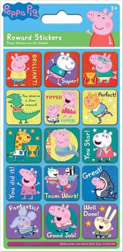 Peppa Pig herbruikbare stickers 3+ - Beloningsstickers