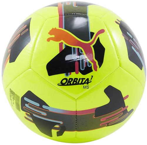 Puma voetbal Orbita 7 MS - Lemon Multicolor - maat 4 - trainingsbal.