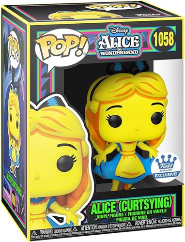 Funko Pop! Alice in Wonderland - Alice (Curtsying) #1058 Blacklight Funko Exclusive