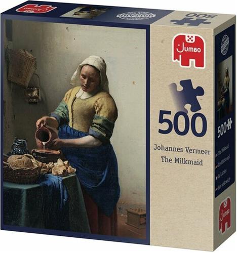Jumbo Johannes Vermeer The Milkmaid Legpuzzel 500 Stukjes - 34 x 49 cm