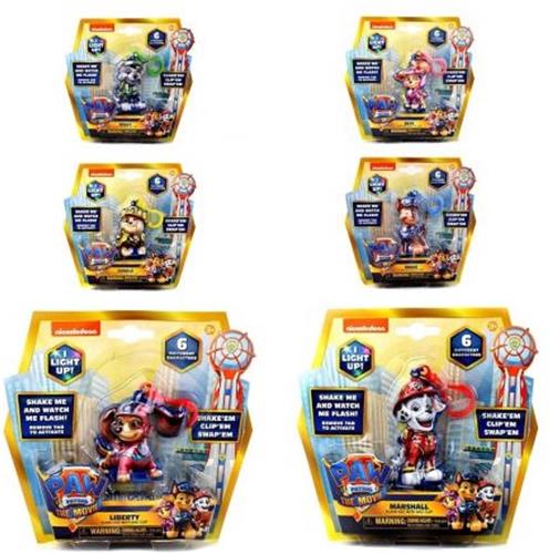 Paw Patrol Movie Flasheez- Sleutelhanger 6 VERSCHILLENDE WORD WILLEKEURIG VERZONDEN PER STUK